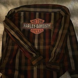 Harley Davidson Long Sleeve Flannel
